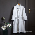 100% organic cotton loop bathrobe with hood